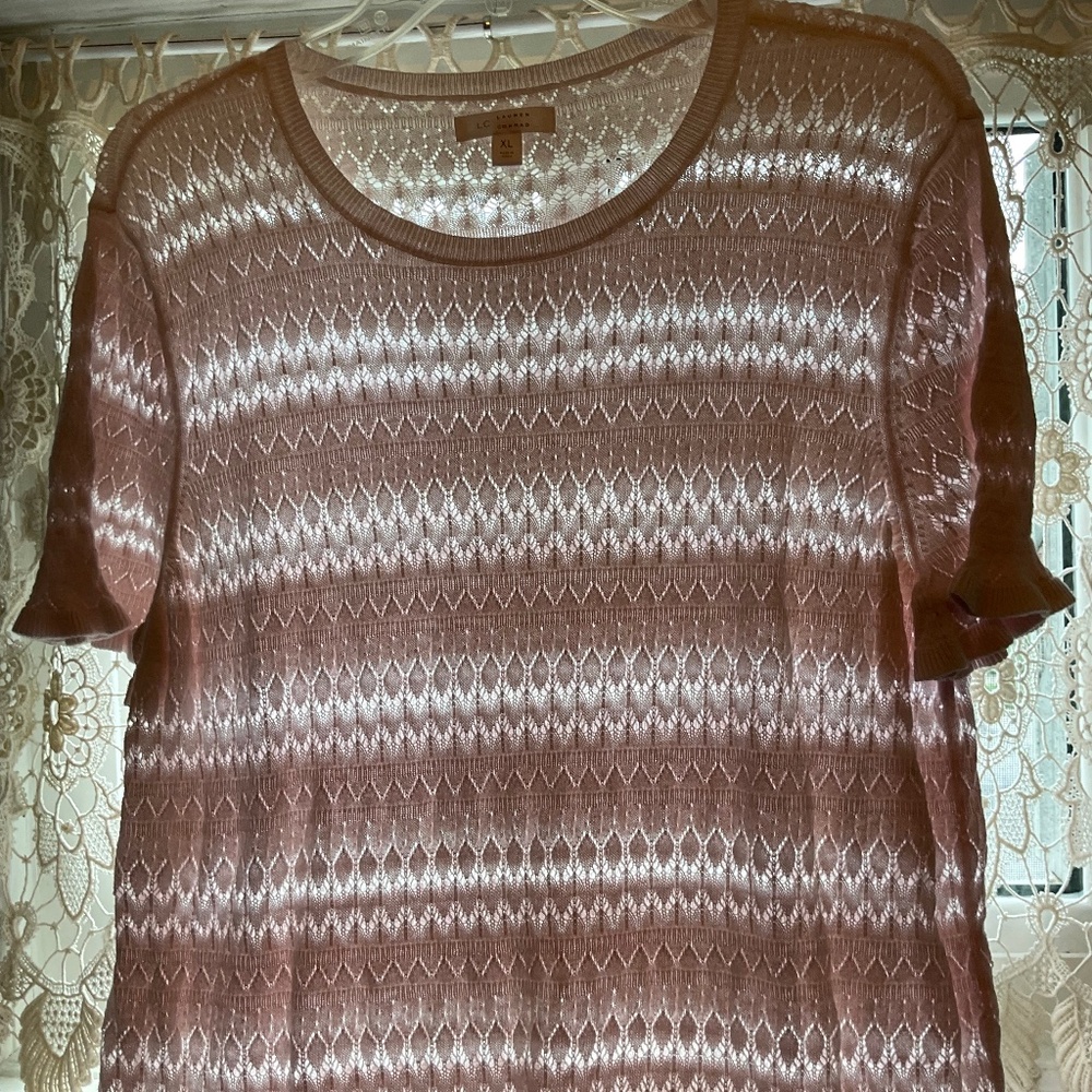 Lauren Conrad short sleeve sweater
